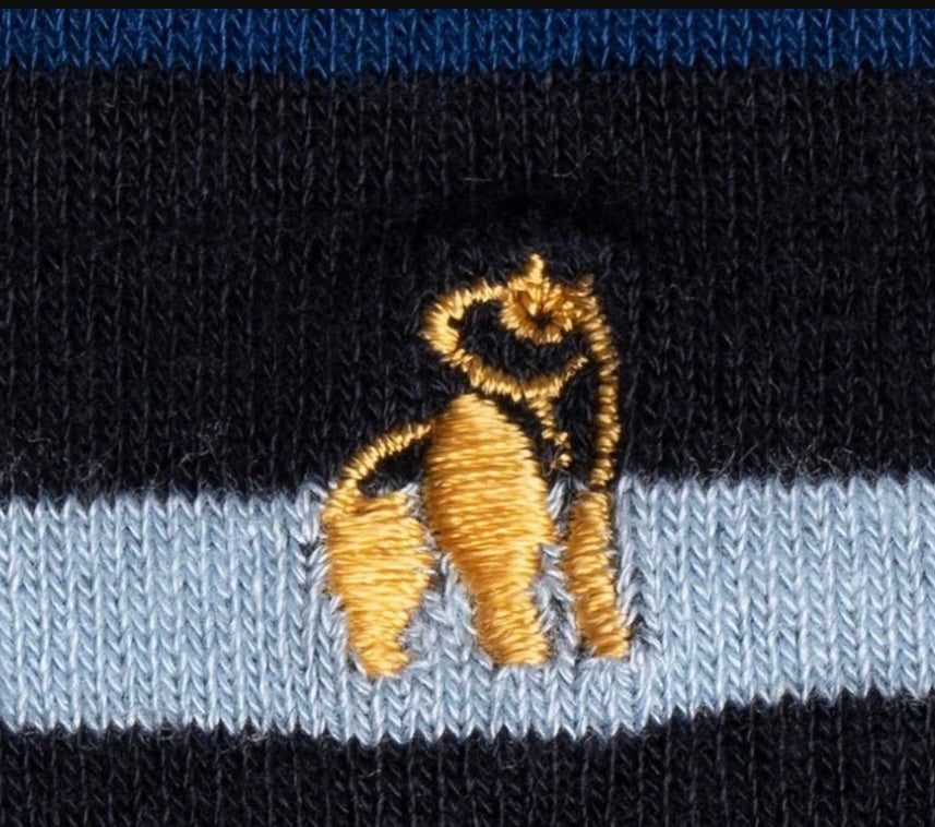 Black Striped Bamboo Socks
