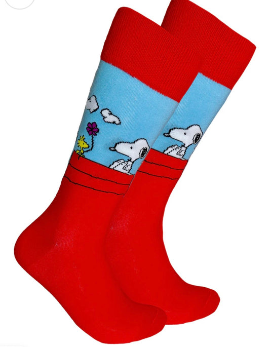 Snoopy and Woodstock Socks - Womens