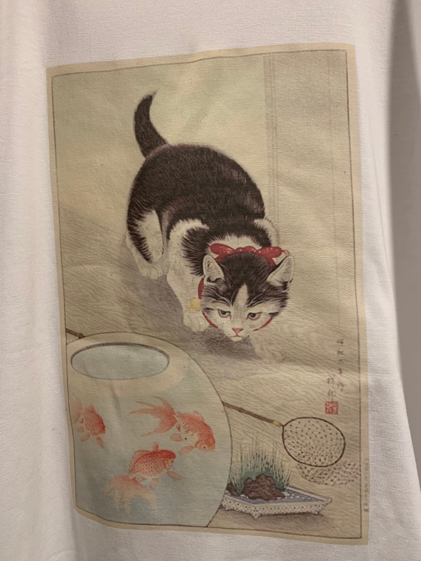 Ohara Koson - Cat & Bowl of Goldfish T-Shirt