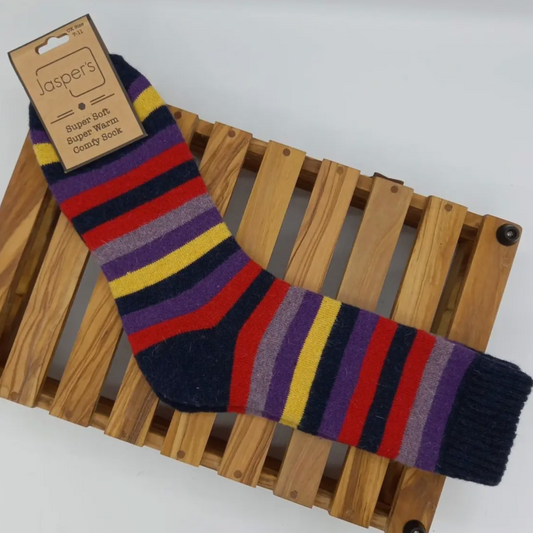 Multi Striped Super Cosy Men’s Socks