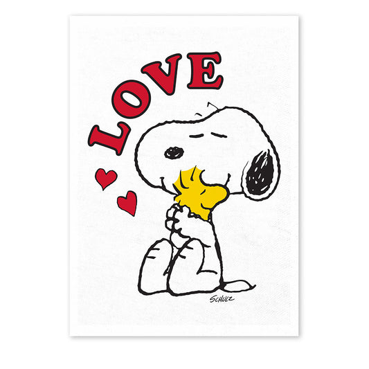 Peanuts - Snoopy & Woodstock - Love Tea-Towel