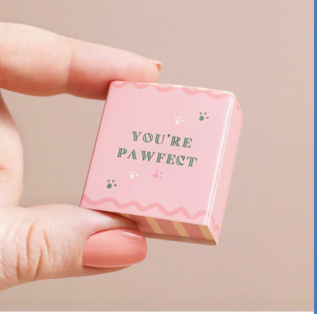 Tiny Matchbox Ceramic Dog Token
