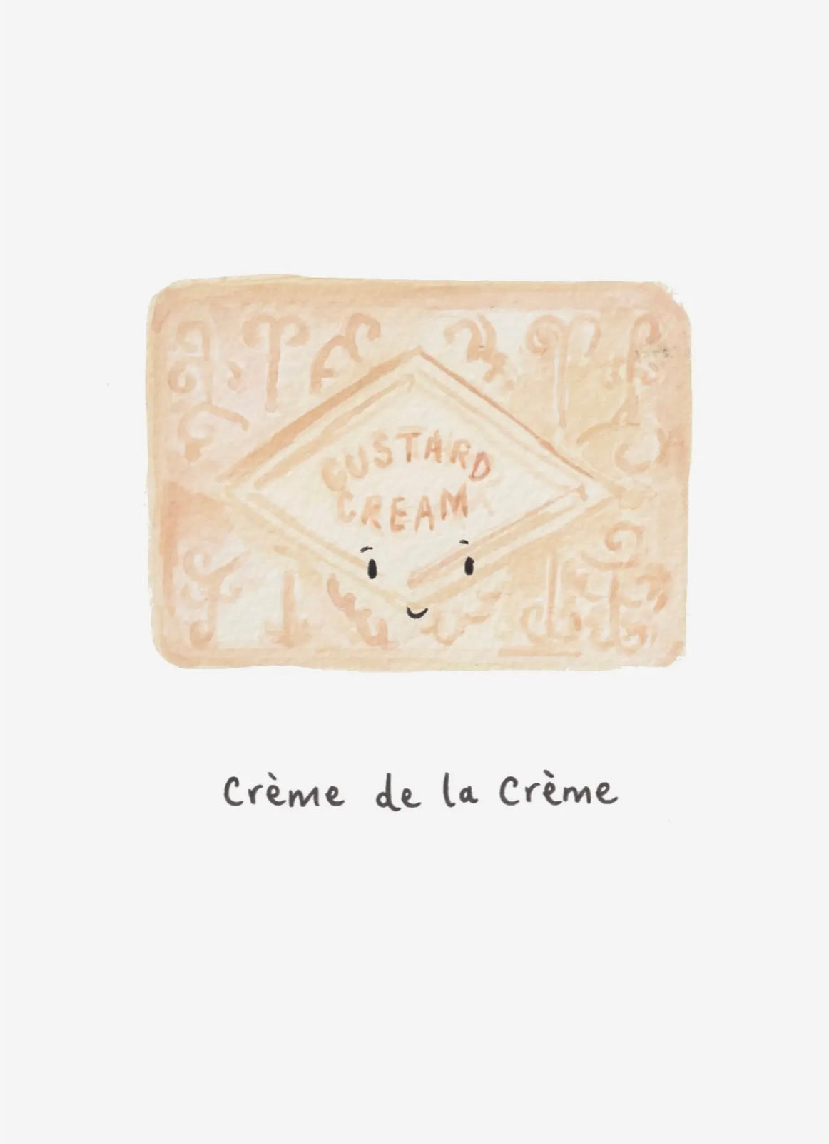 Creme De La Creme Custard Cream Card