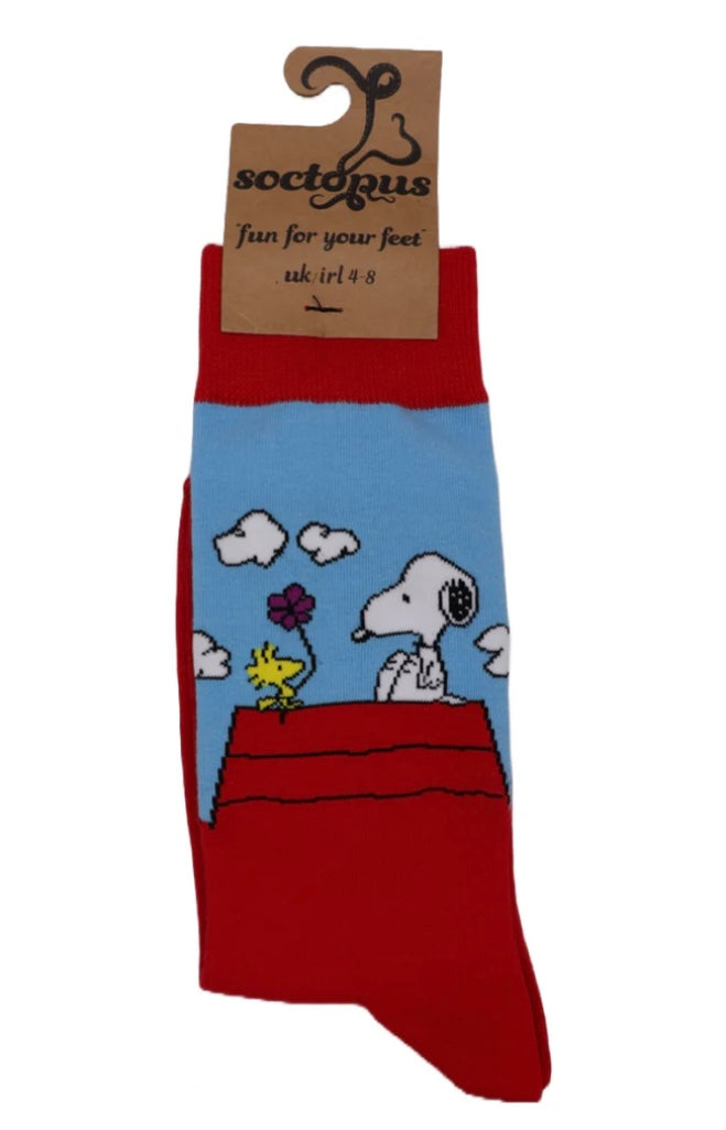 Snoopy and Woodstock Socks - Womens