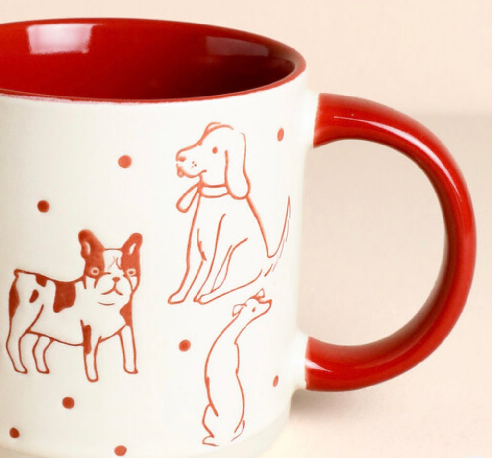 Ceramic Neutral Dogs Mug