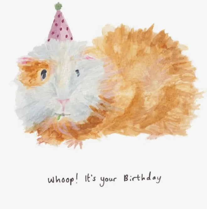 Guinea Pig Birthday Card