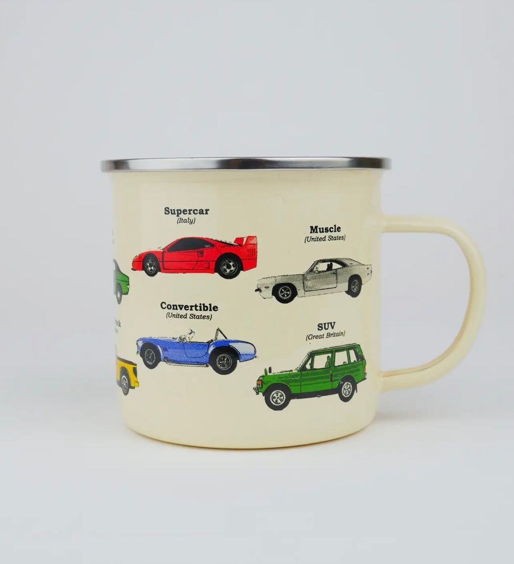 Car Enamel Mug
