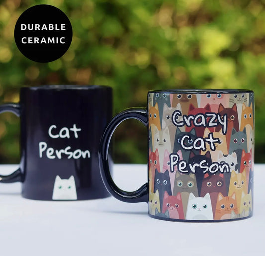 Crazy Cat Person Heat Changing Mug
