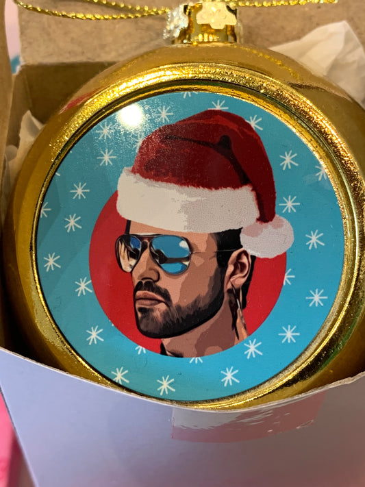 George Michael Christmas Bauble