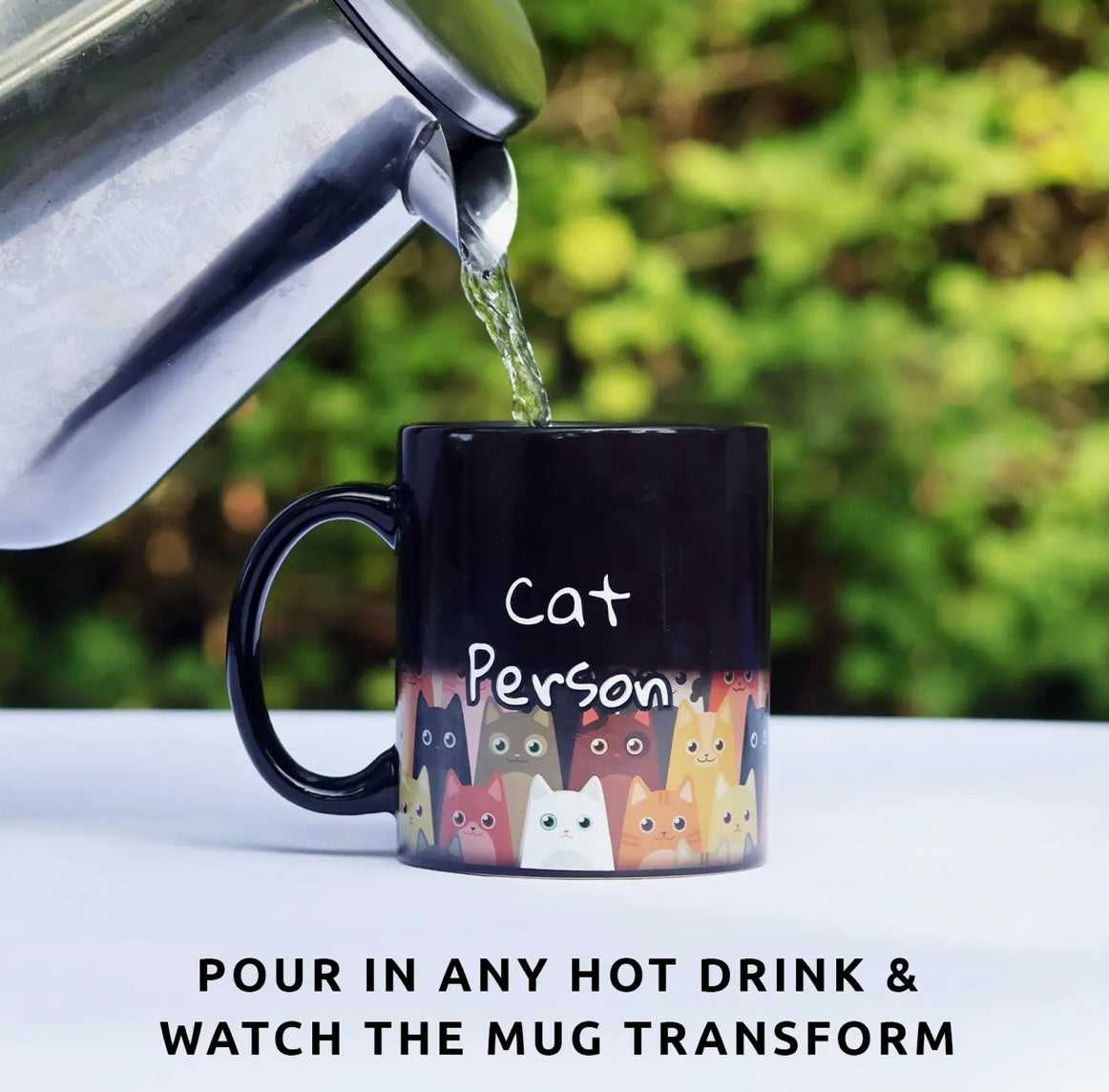 Crazy Cat Person Heat Change Mug