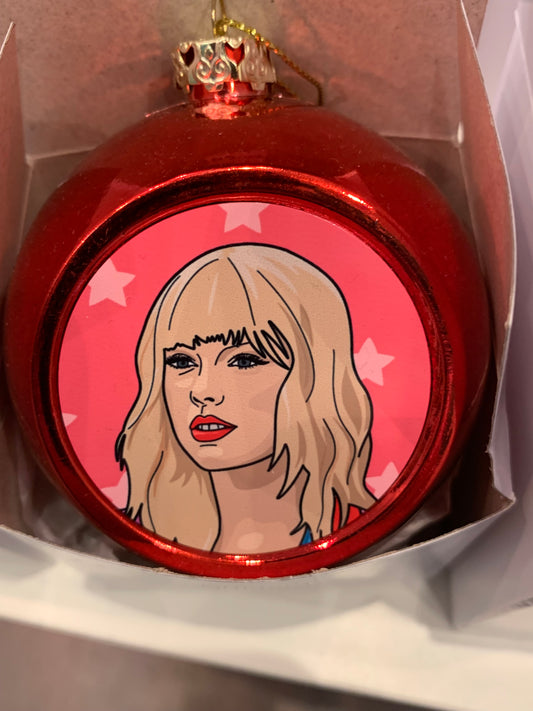 Taylor Swift Christmas Bauble