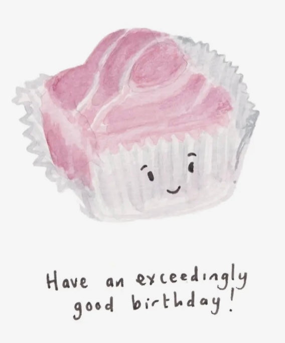 Pink French Fancy Birthday Card