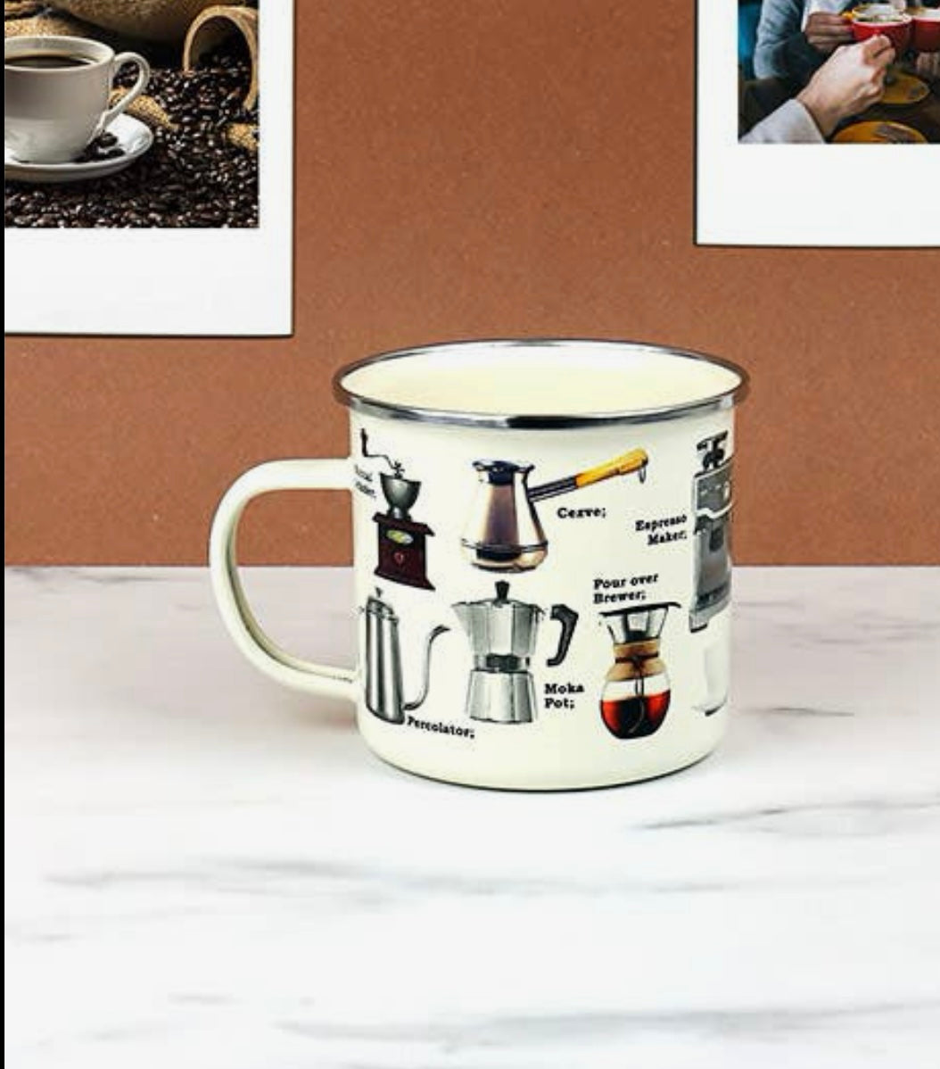 Coffee Enamel Mug