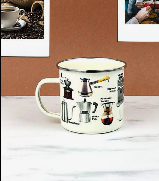 Coffee Enamel Mug