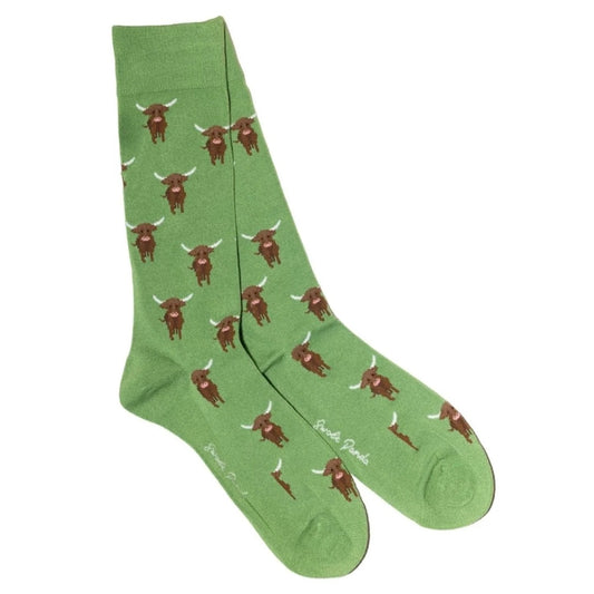 Highland Cow Bamboo Socks