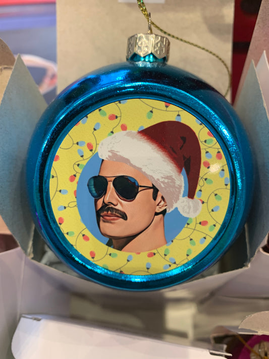 Freddie Mercury Christmas Bauble