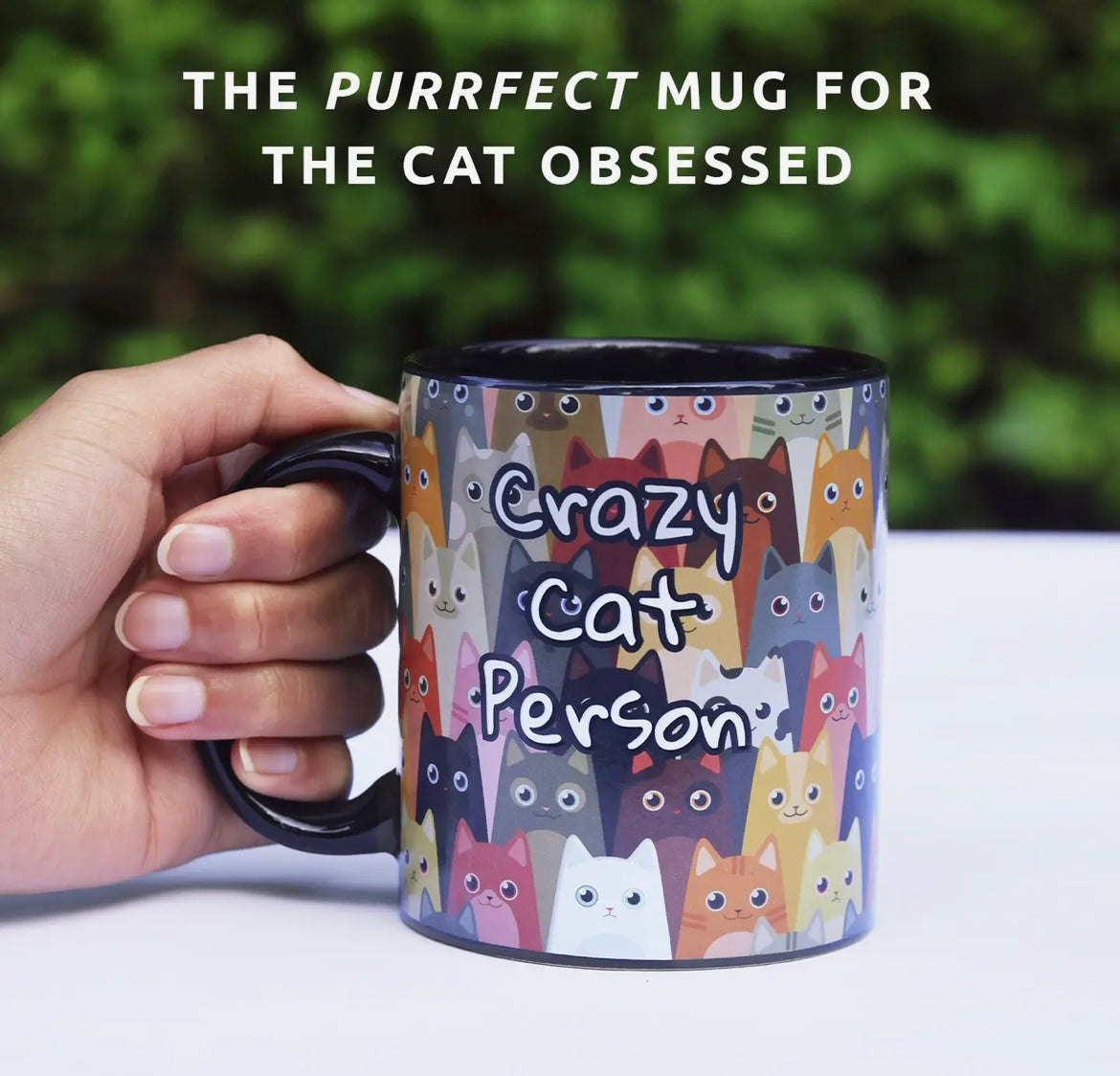Crazy Cat Person Heat Change Mug