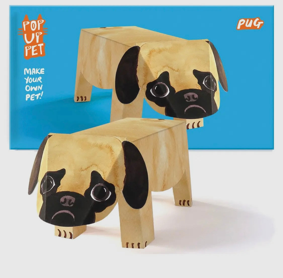 Pop Up Pet - Pug - Paper Pet Gift