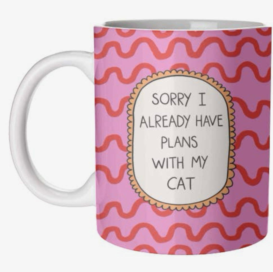Plans With Cat Mug
