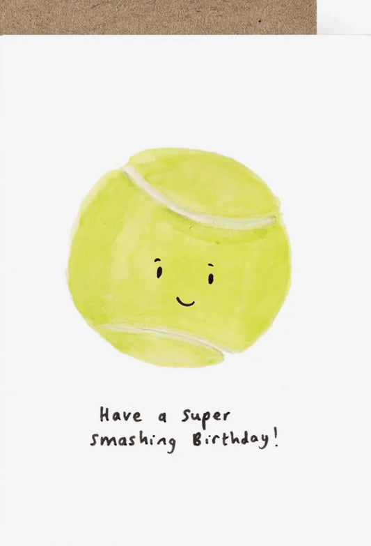 Tennis Birthday Card