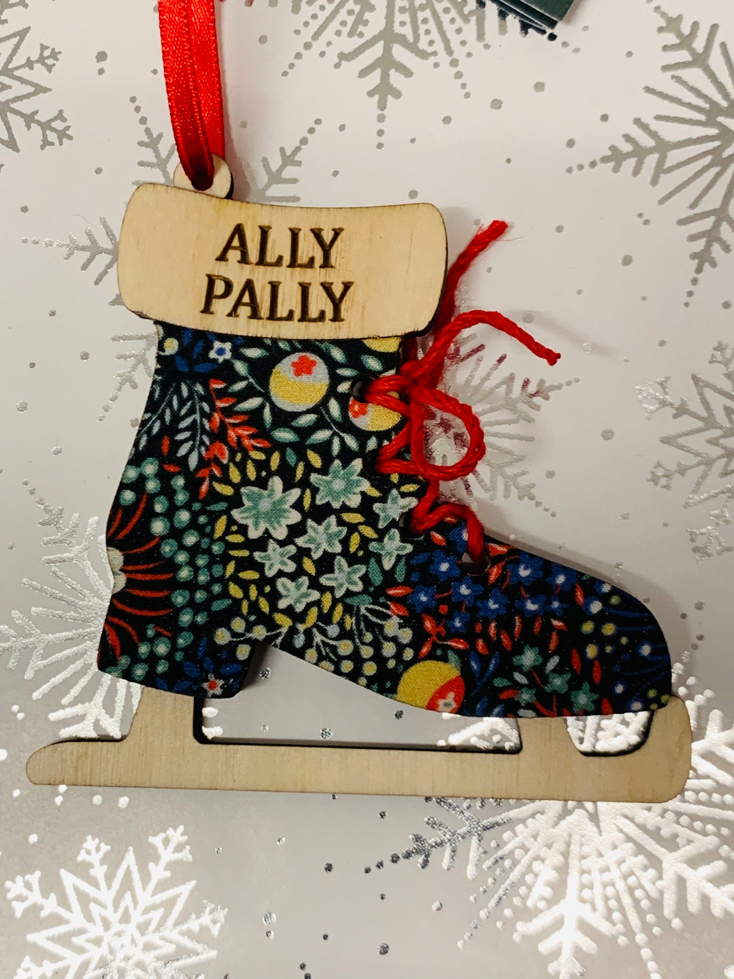 Ally Pally Ice Skate Christmas Hanging Decoration