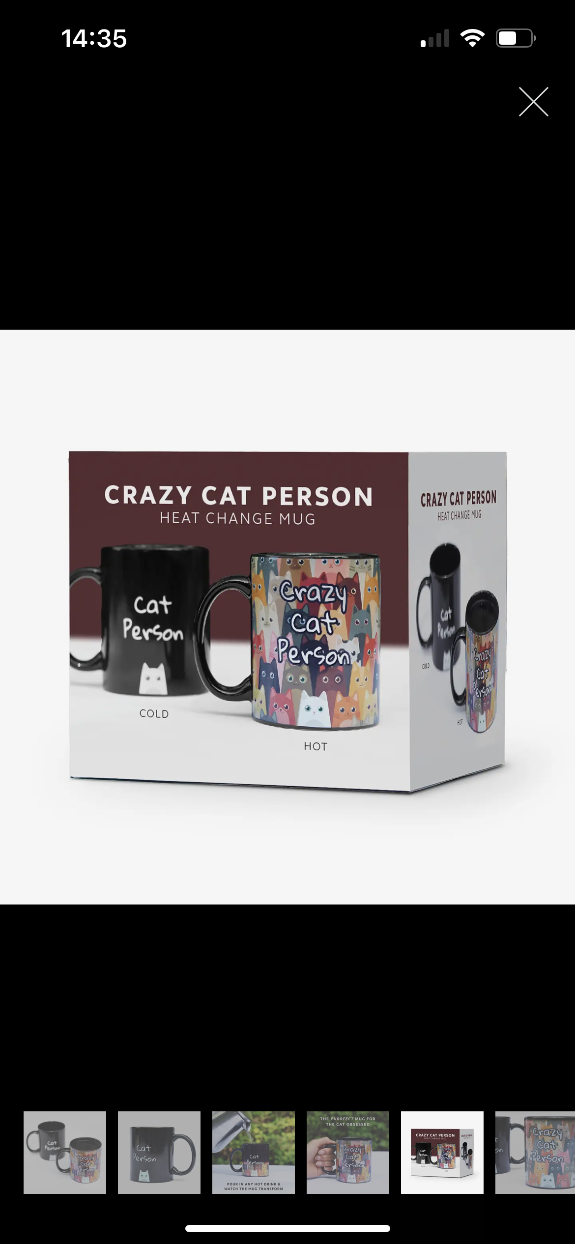 Crazy Cat Person Heat Change Mug