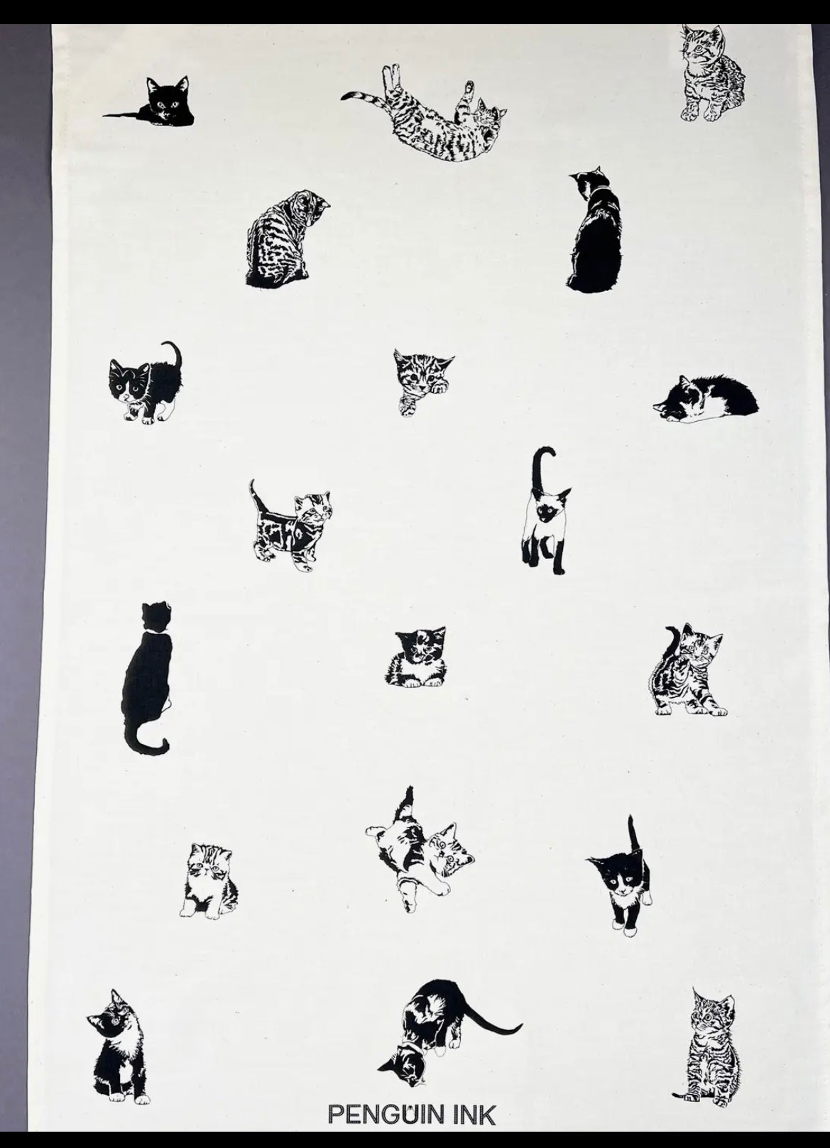 Multi Cat Tea Towel