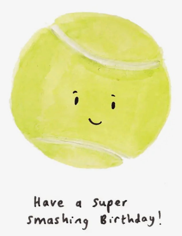 Tennis Birthday Card