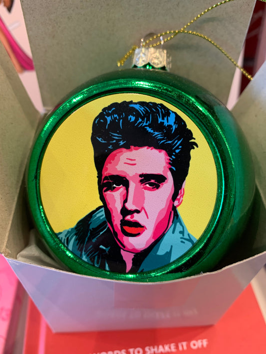 Elvis Presley Christmas Bauble