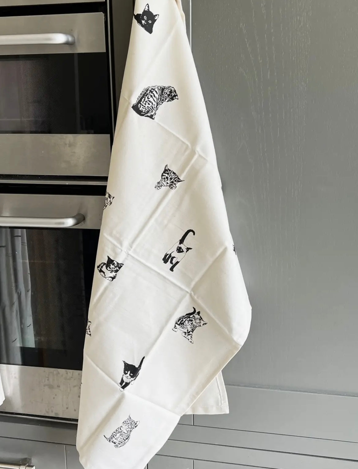 Multi Cat Tea Towel