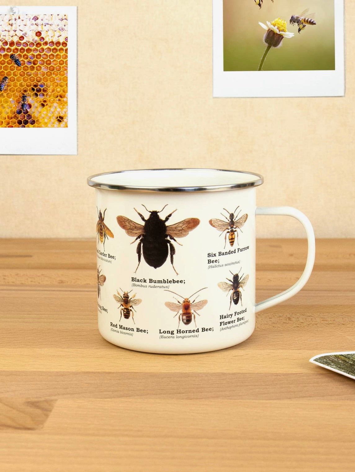 Bee Enamel Mug